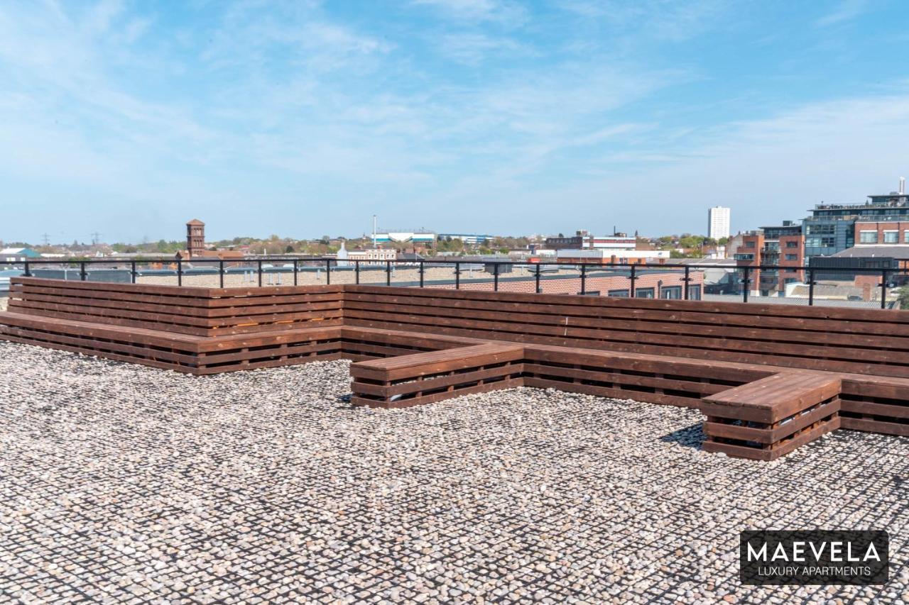 Maevela Apartments - Luxury Top Floor Penthouse - With Parking - 2 Bedroom New Build Apartment ✪ City Centre, Digbeth ✓ With Huge Patio Sliding Doors - City View - Rooftop Terrace - Ps4 & Smart Tv'S Birmingam Exterior foto