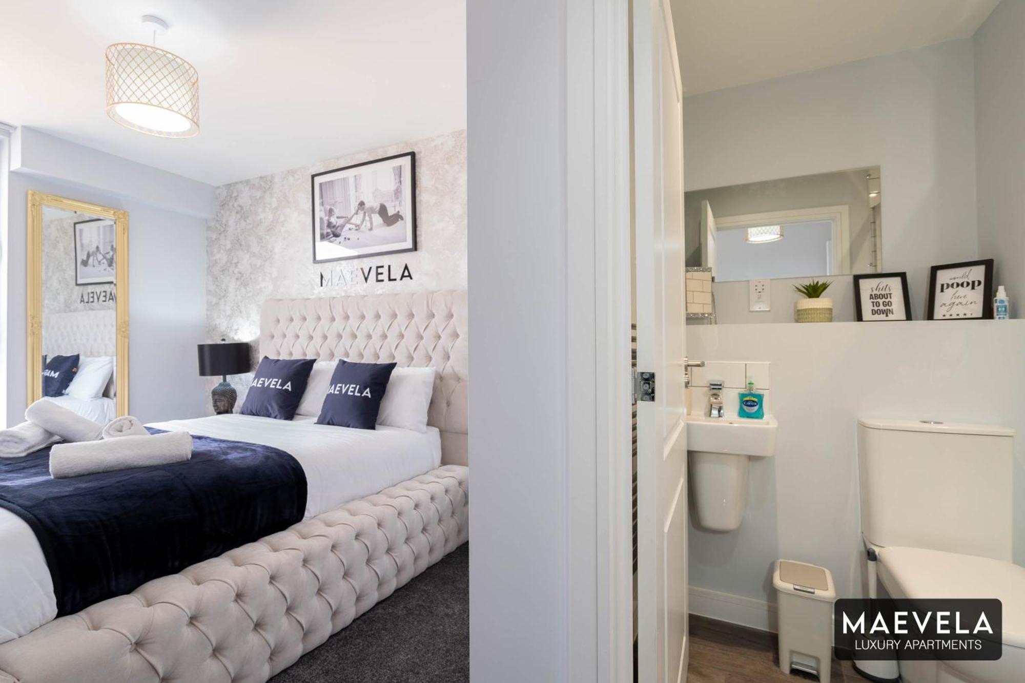Maevela Apartments - Luxury Top Floor Penthouse - With Parking - 2 Bedroom New Build Apartment ✪ City Centre, Digbeth ✓ With Huge Patio Sliding Doors - City View - Rooftop Terrace - Ps4 & Smart Tv'S Birmingam Exterior foto